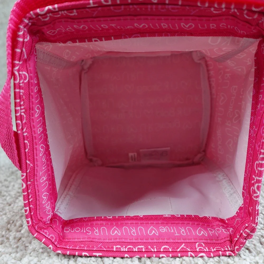 Thirty-One Littles Carry All Caddy U R U Pink Inspirational Mini Storage Tote